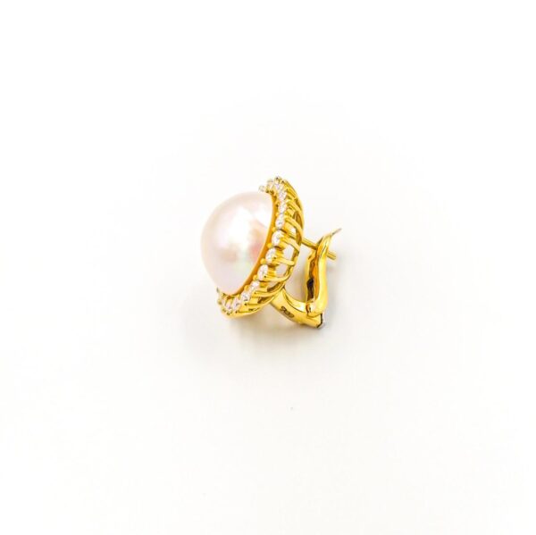Cabochon Pearls Earings