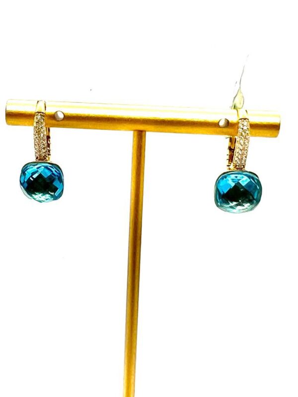 Topaz Hoop Earrings