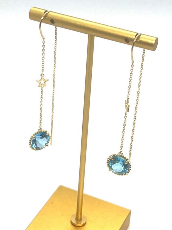 Topaz Star Earrings