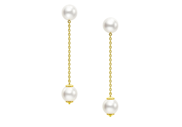 South sea pearls 9 mm with 18kt gold